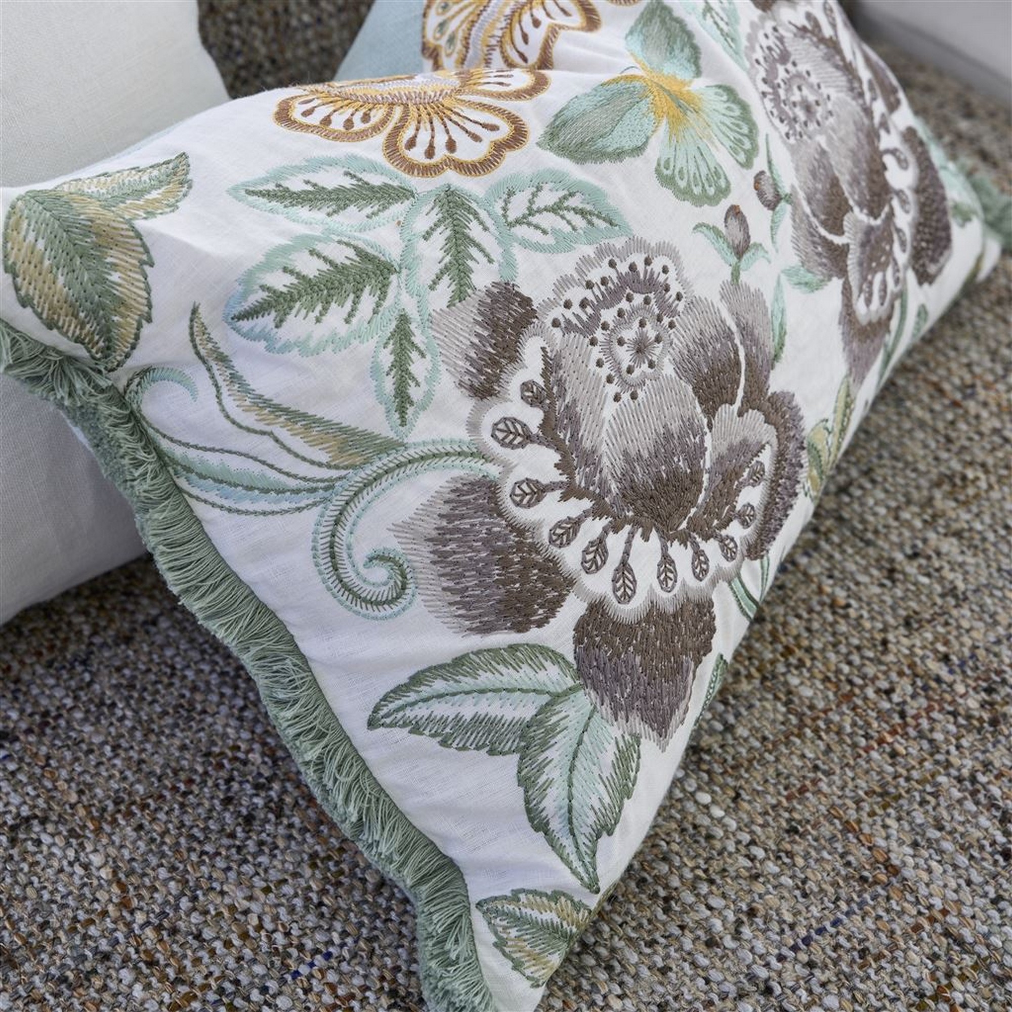 Isabella Cushion By Designers Guild In Cameo Natural